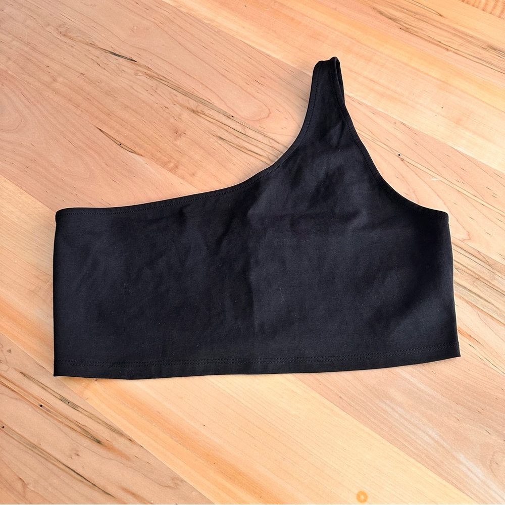 ZARA one shoulder crop top L